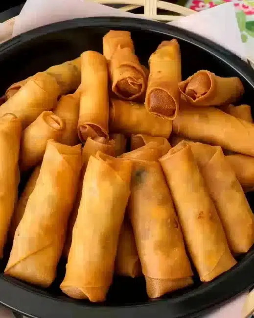 Homemade minced meat spring rolls, crispy and filled with delicious ingredients.