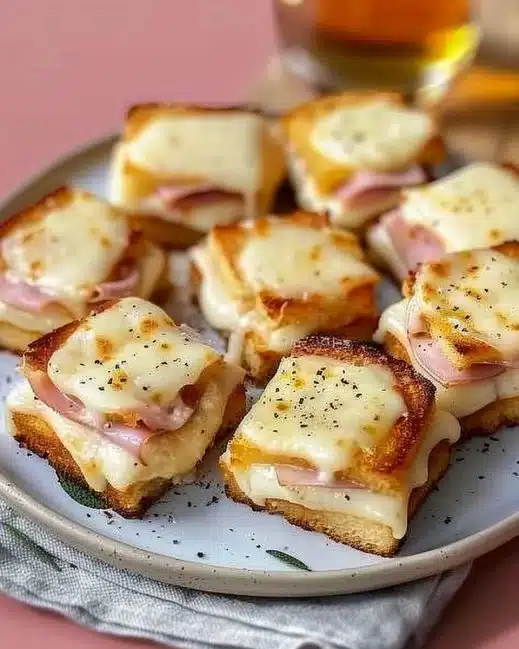 Mini Croque-Monsieur Apéritif savoureux et facile à préparer