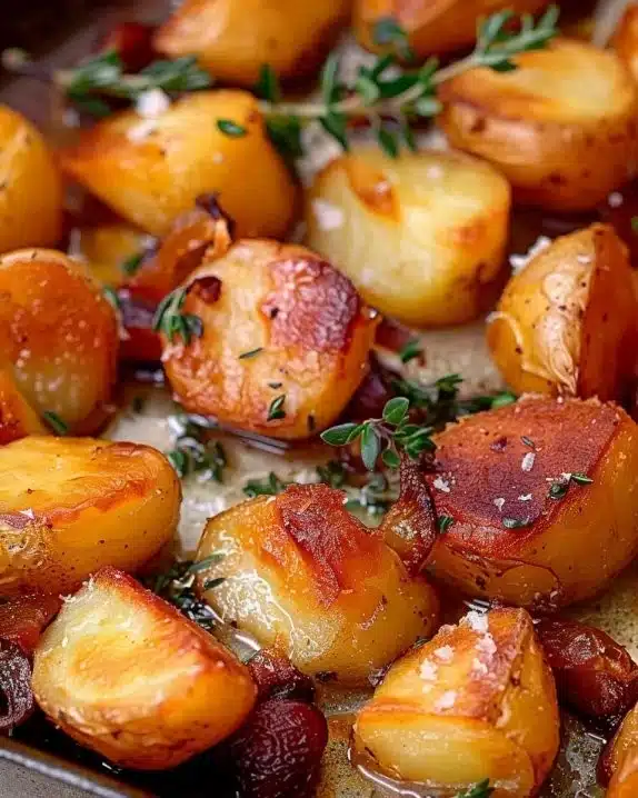 Pommes de terre rôties croustillantes avec herbes au four