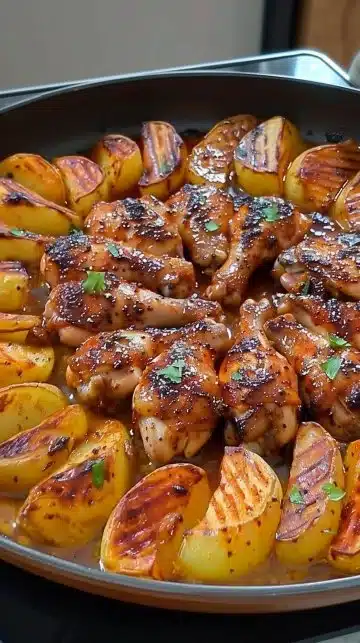 Recette de Poulet Pommes de Terre à la Française, un plat savoureux et réconfortant