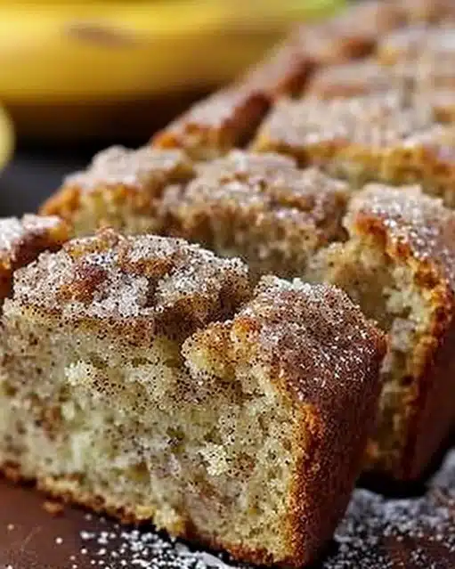 Pain aux bananes snickerdoodle moelleux et savoureux, parfait pour le dessert.