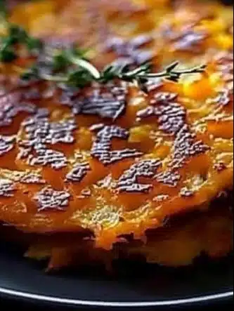 Rösti de Potiron doré et croustillant, une recette automnale délicieuse.