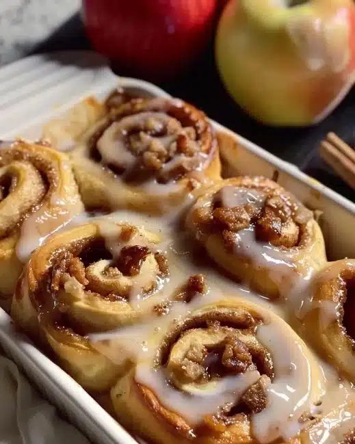 Roulés à la cannelle au pain de pomme, délicieux et réconfortants