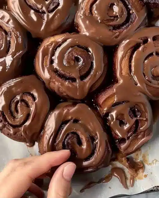 Roulés au chocolat et à la cannelle, un délice sucré et épicé.