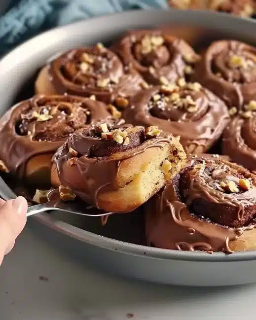 Roulés de cannelle au chocolat et noisettes, une recette savoureuse