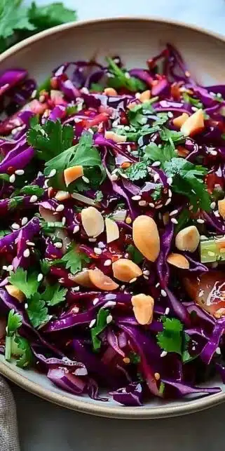 Salade Fraîche et Croquante pleine de légumes colorés et croustillants