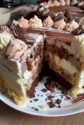 Tarte Mousse de Ninho et Nutella, un dessert décadent au goût unique.