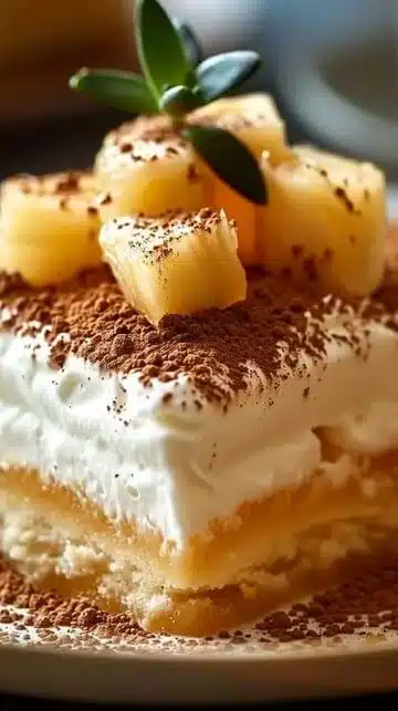 Tiramisu Coco Ananas - Dessert crémeux à la noix de coco et à l'ananas