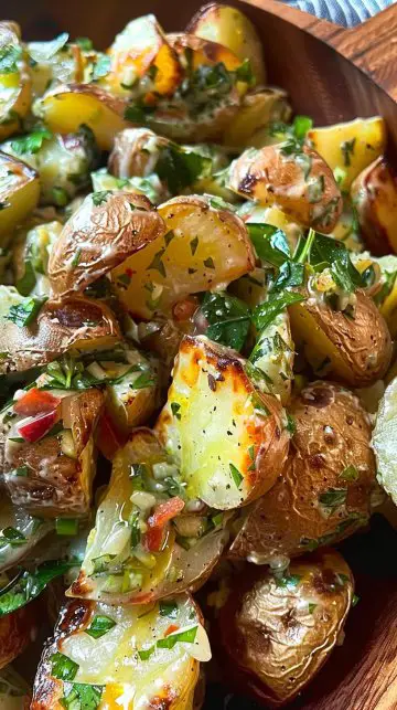 Salade de pommes de terre rôties