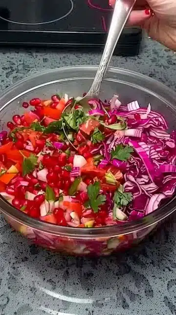 Assortiment coloré de salades végétariennes fraîches et appétissantes