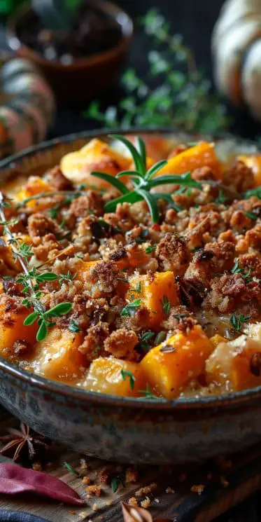 Crumble Salé Au Potiron