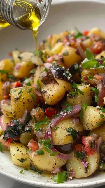 Salade de pommes de terre méditerranéenne