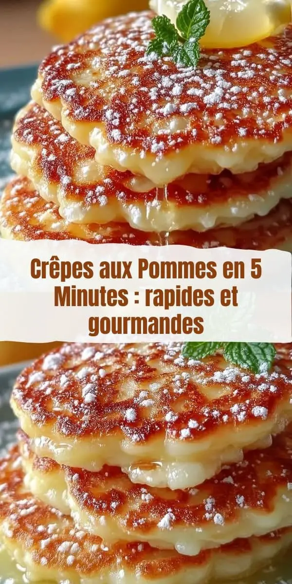 Crêpes aux Pommes en 5 Minutes : rapides et gourmandes