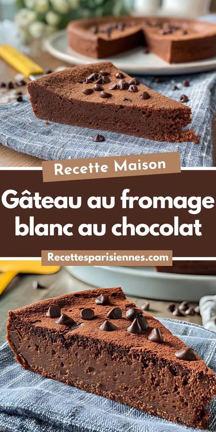 Gâteau au fromage blanc au chocolat