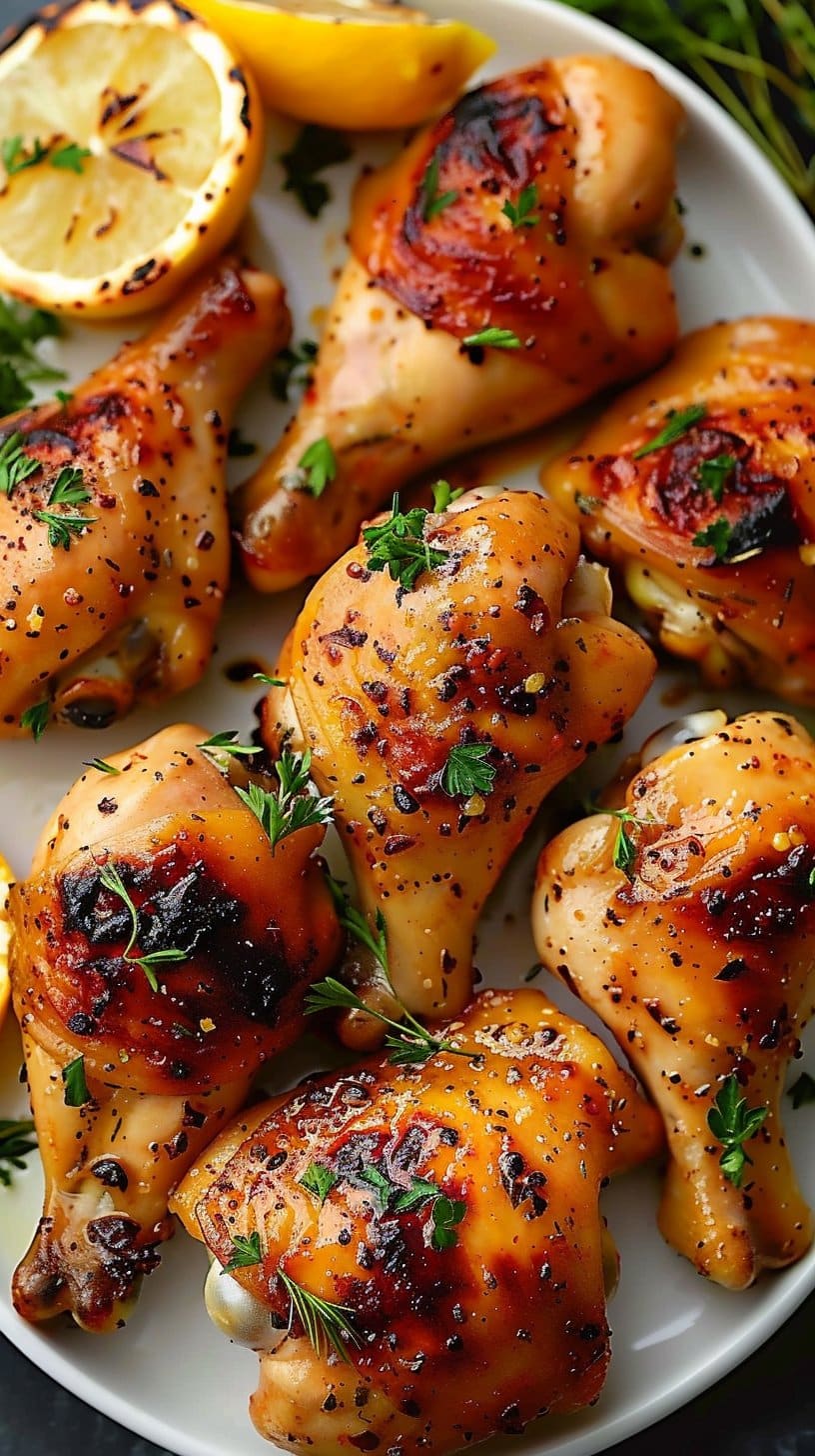 Marinated Chicken Thighs with Lemon and Mediterranean Spices
