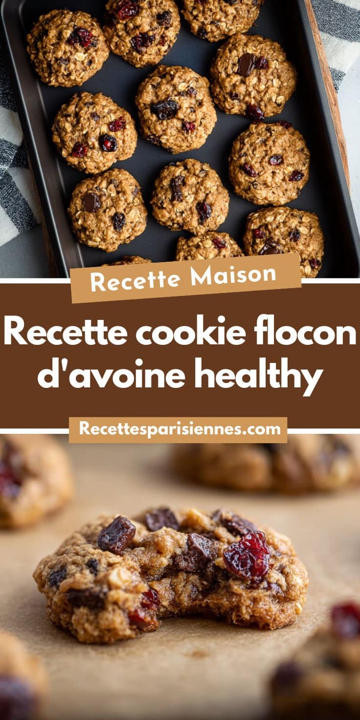 Cookies aux flocons d'avoine sains