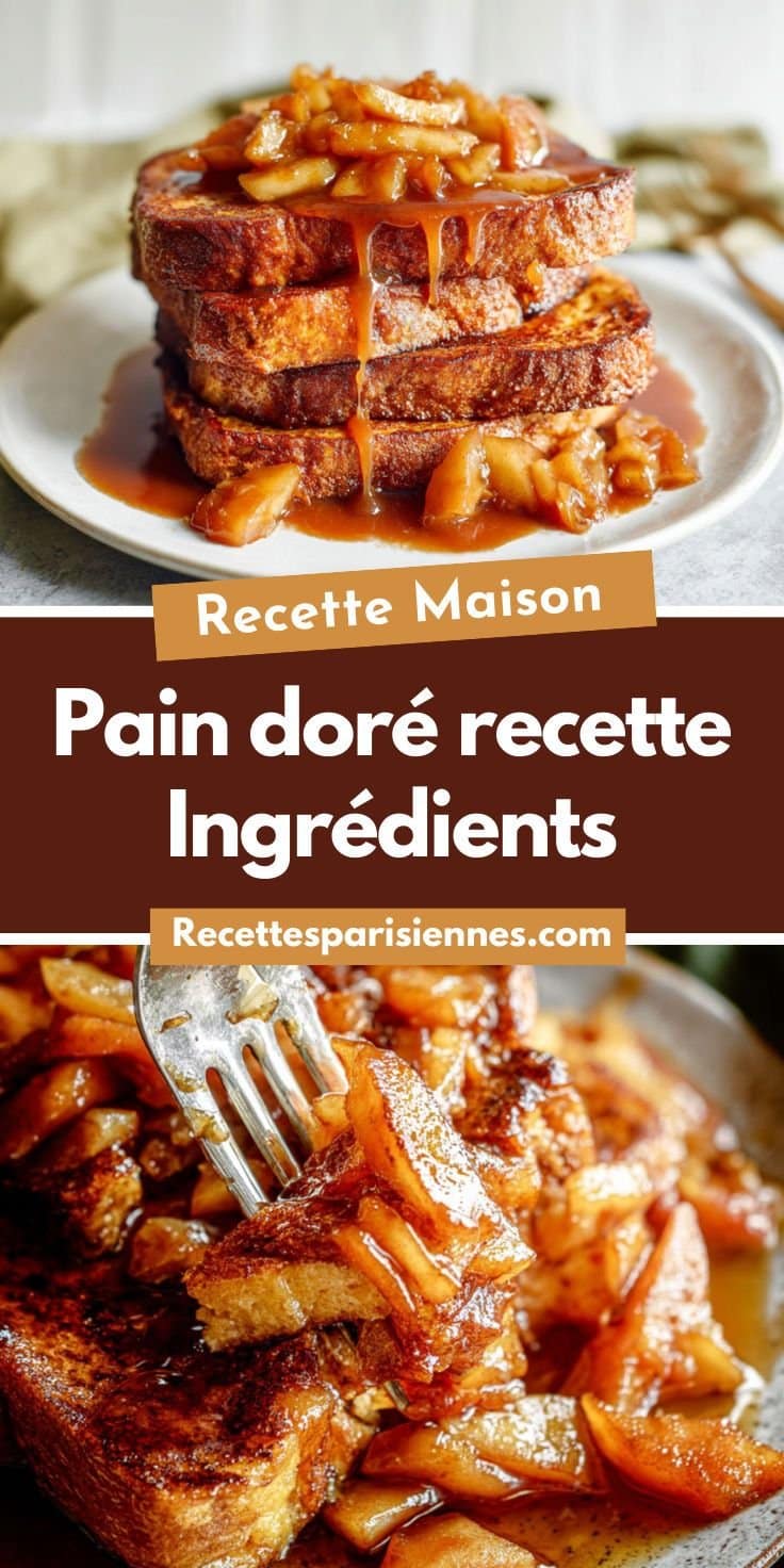 Pain Doré aux Pommes Caramélisées