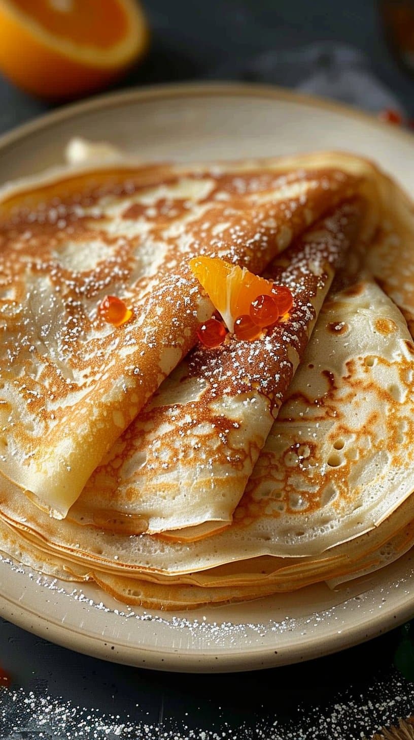 Crêpes au Rhum et Orange