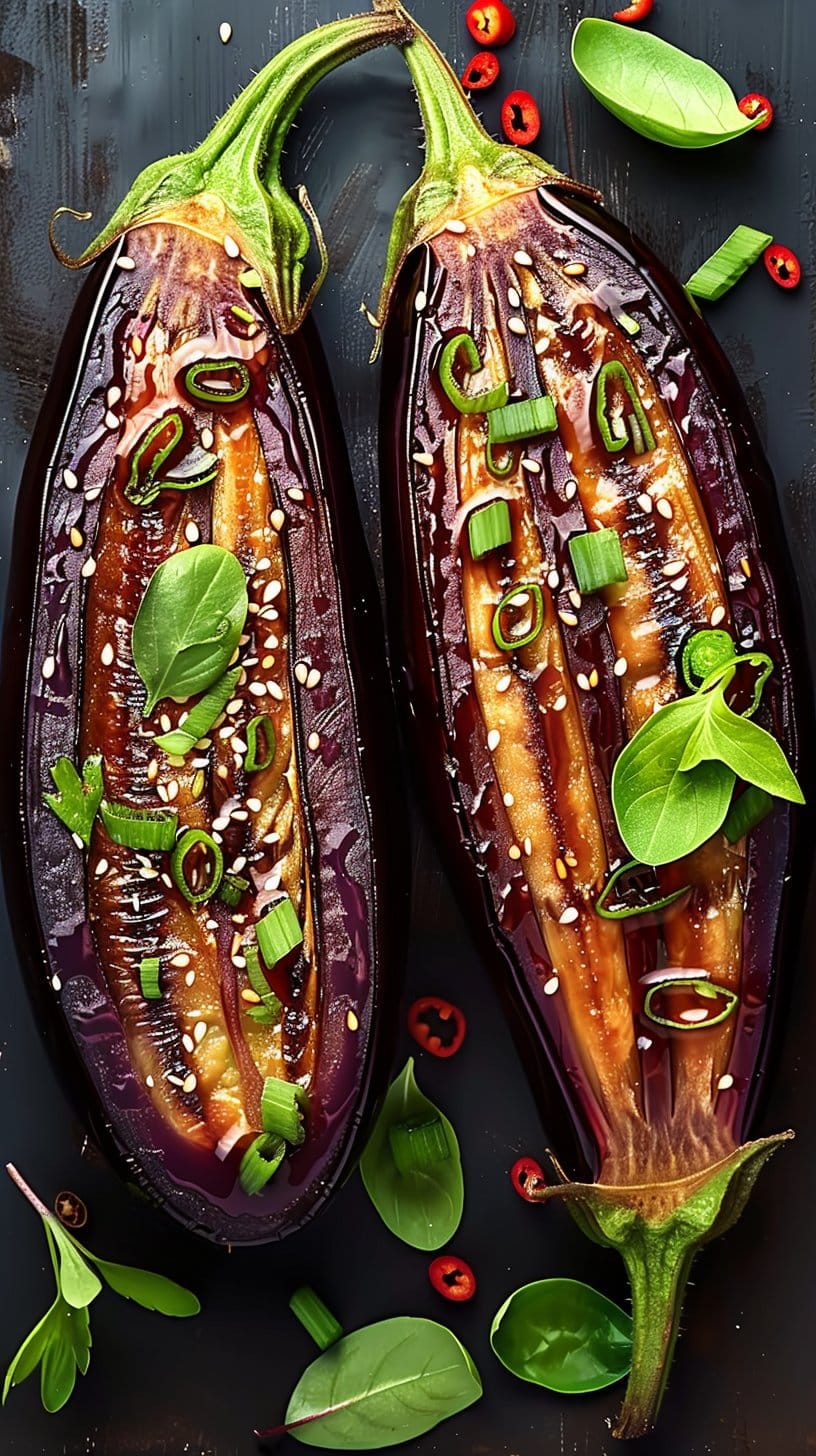 Aubergines au Miso