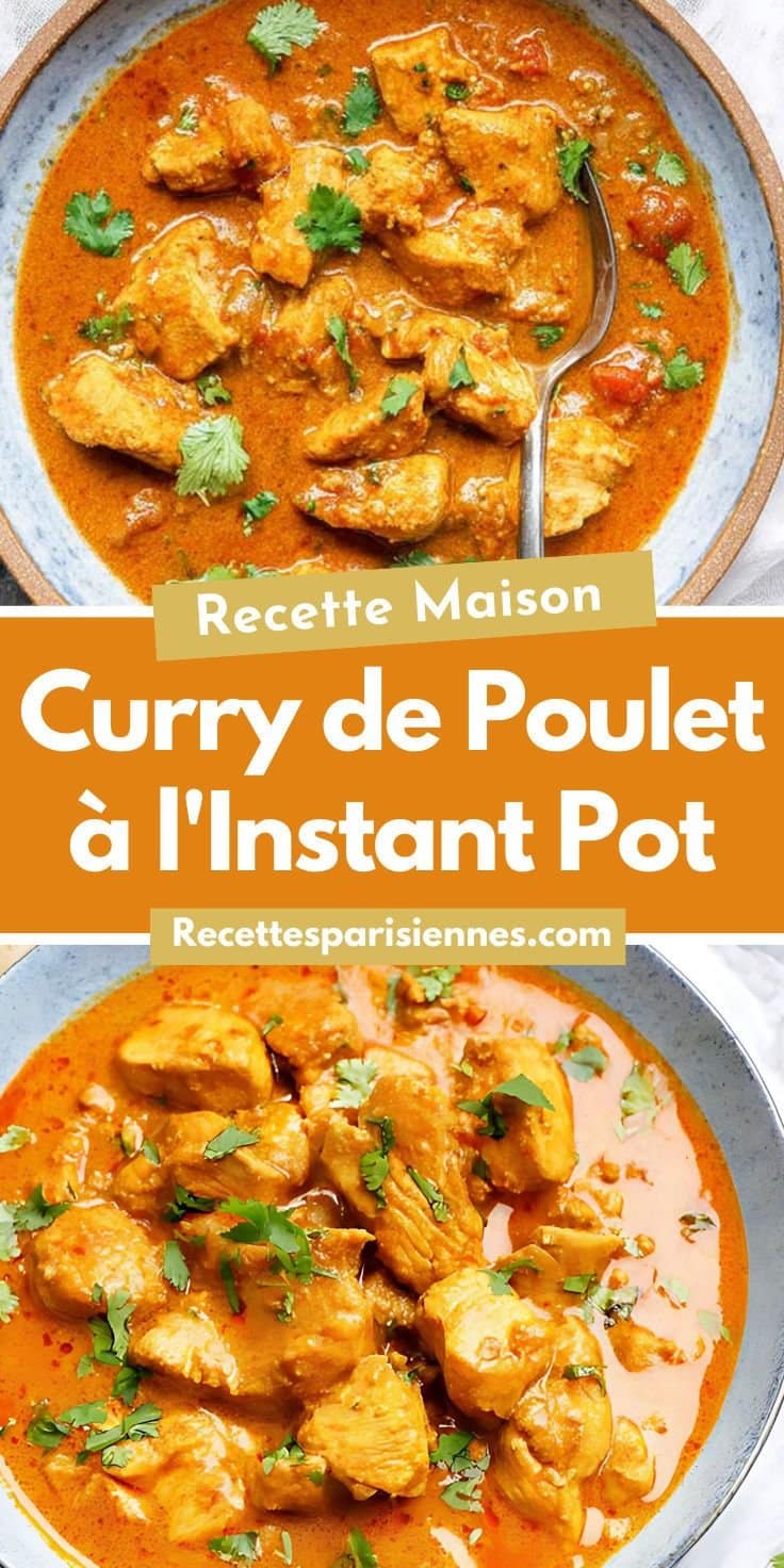 Blancs de poulet au curry à l'Instant Pot