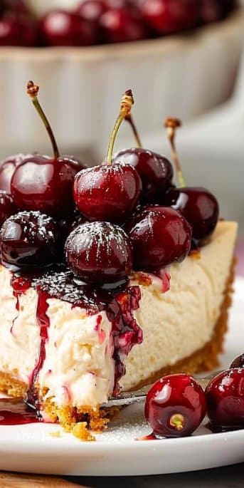 Cheesecake aux cerises