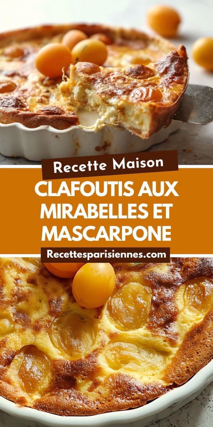 Clafoutis aux Mirabelles Crémeux au Mascarpone