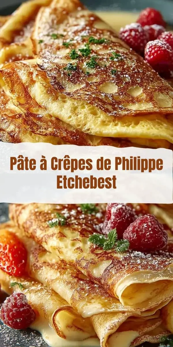 Pâte à Crêpes de Philippe Etchebest