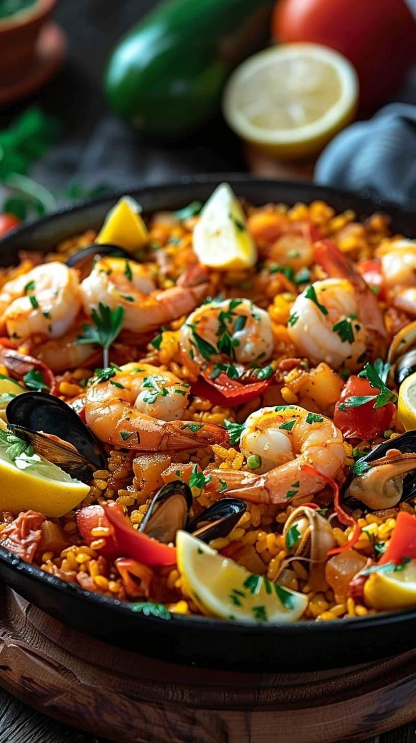 Paëlla aux fruits de mer