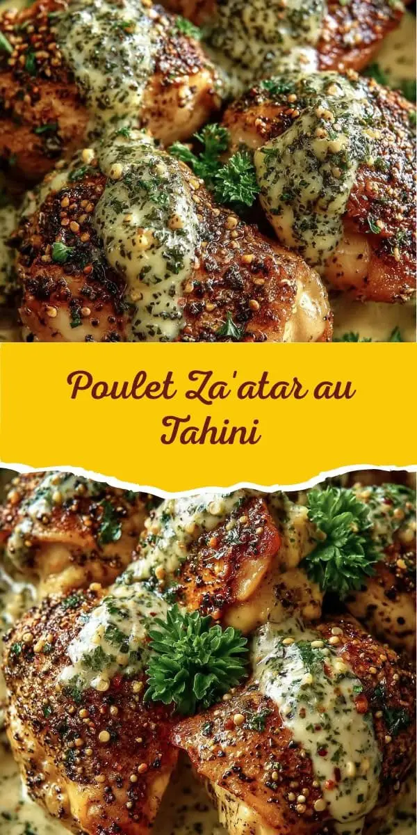 Poulet Za'atar au Tahini