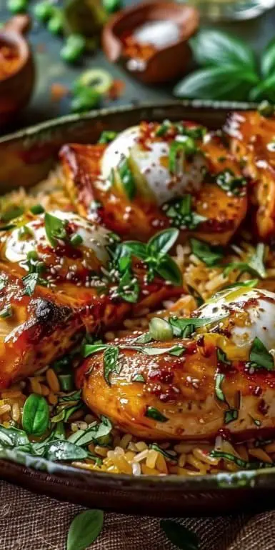 Riz merguez poivrons poulet - Recette Traditionnelle