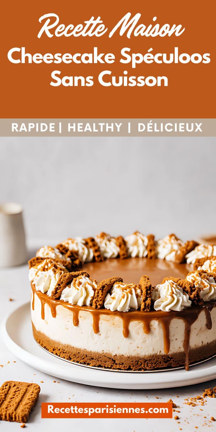 Cheesecake Spéculoos sans cuisson