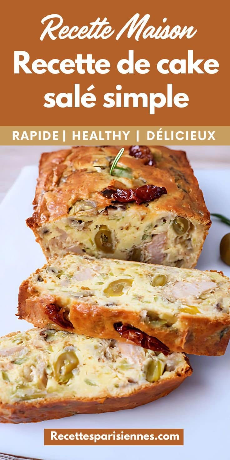 Cake salé moelleux au rôti de porc et tomates séchées