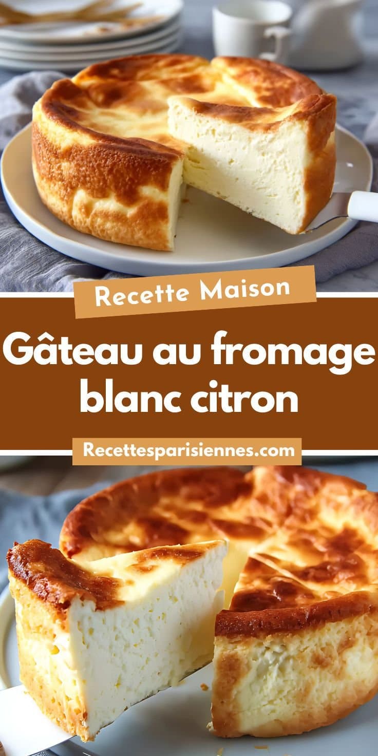 Gâteau au fromage blanc citron