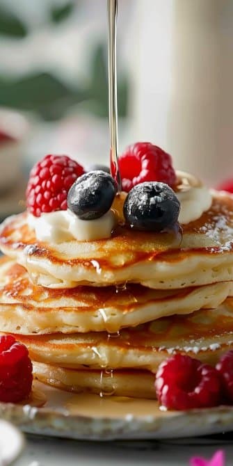 Pancakes moelleux à la vanille