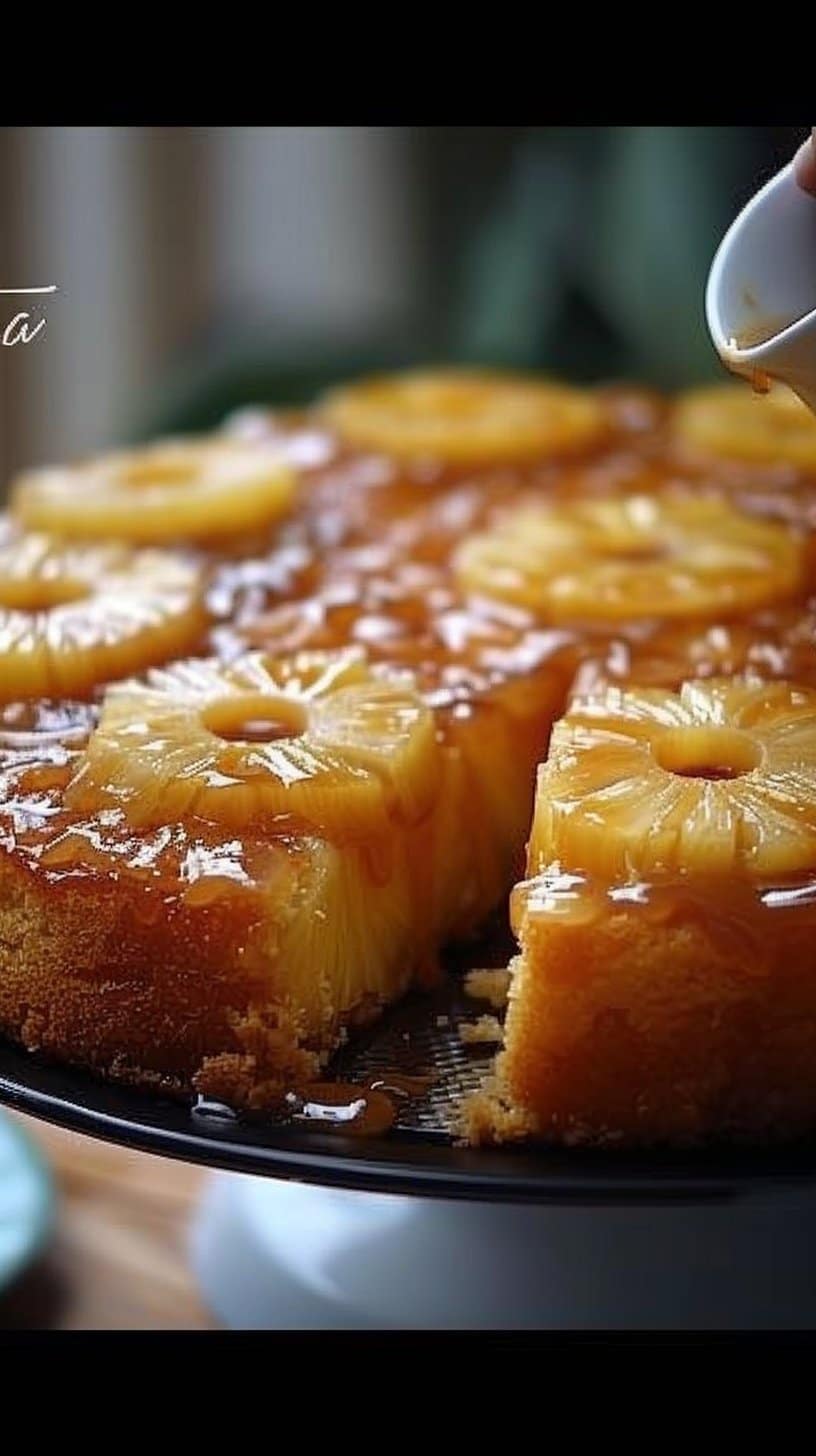Gâteau Ananas Caramel