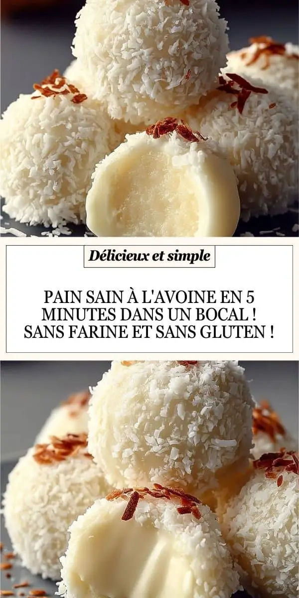 Pain sain à l'avoine en 5 minutes dans un bocal ! Sans farine et sans gluten !