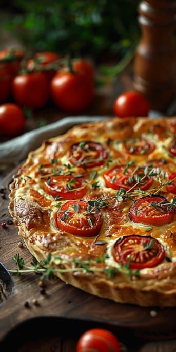 Tarte Provençale aux Tomates