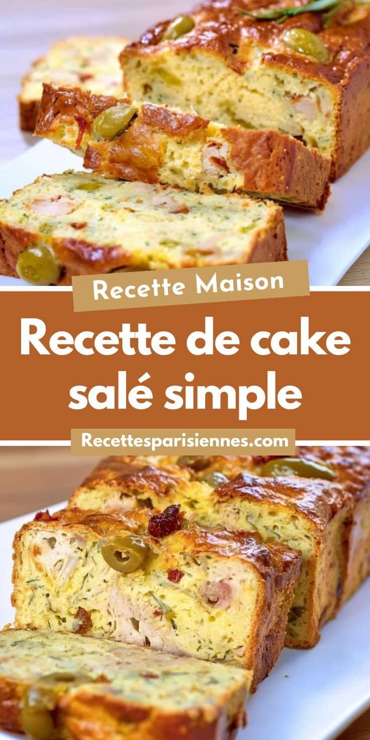 Cake salé moelleux au rôti de porc