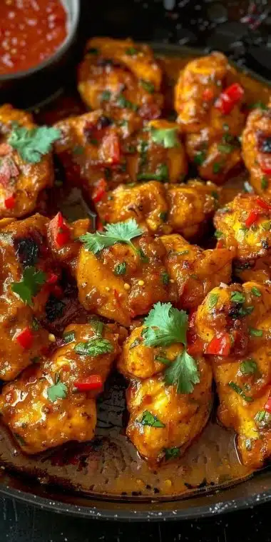 Aiguillette de poulet au curry et crème fraîche servie avec des légumes