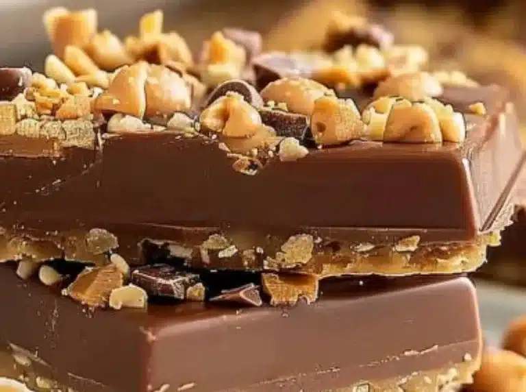 Barres Chocolat Toffee délicieuses et croustillantes au caramel