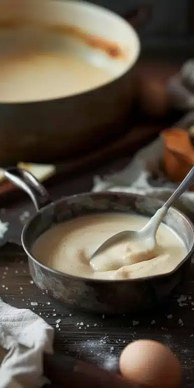 Recette de béchamel sans beurre avec des ingrédients sains