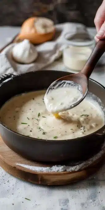 Recette de béchamel sans lait, une alternative crémeuse et savoureuse.
