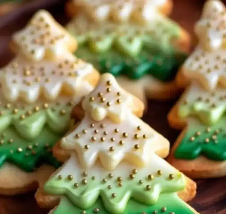 Biscuits sablés de Noël décorés prêts à être dégustés