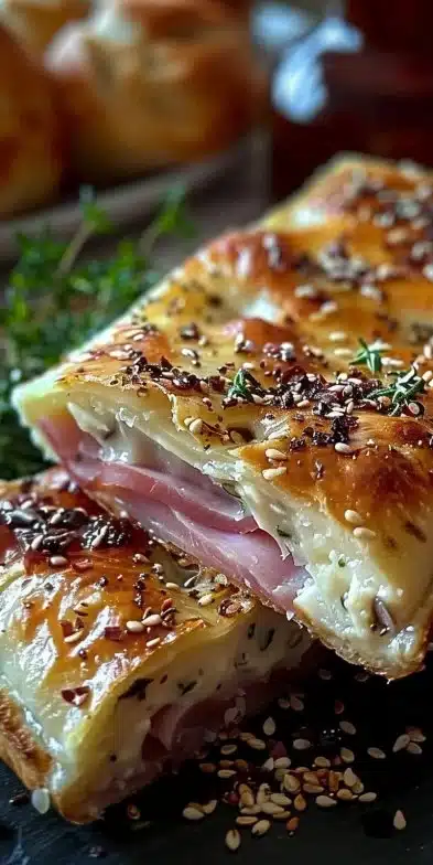 Bricks au Jambon et Boursin croustillantes et appétissantes sur une assiette