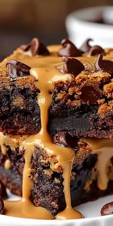 Brookie : un dessert alliant brownie chocolat et cookie croustillant.