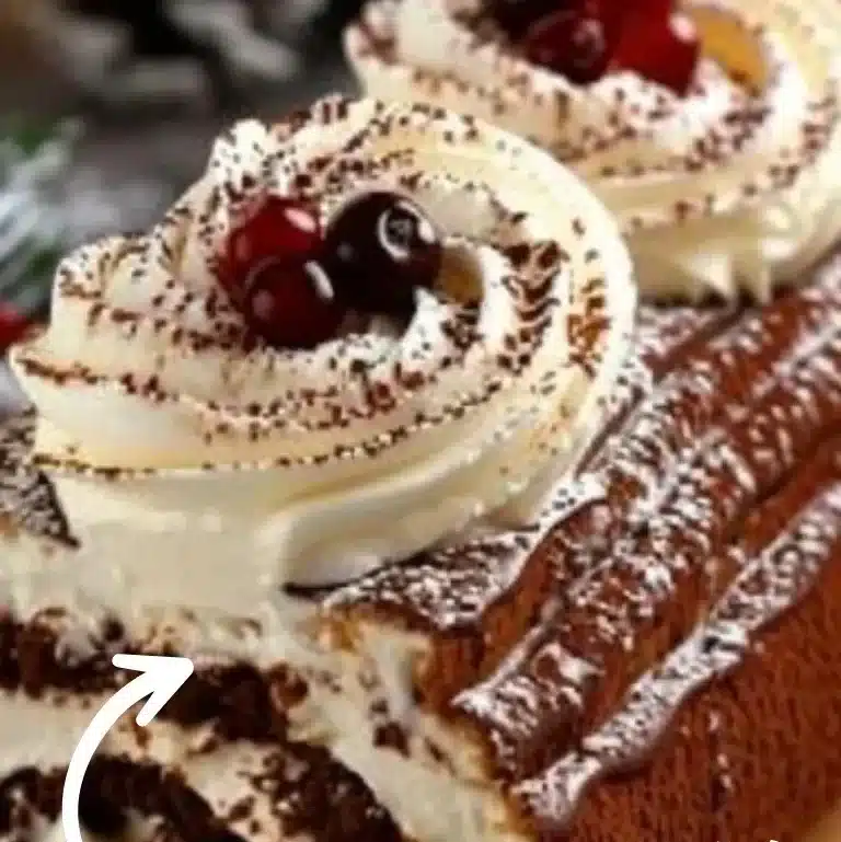 Bûche de Noël Façon Tiramisu, un dessert traditionnel revisité au tiramisu