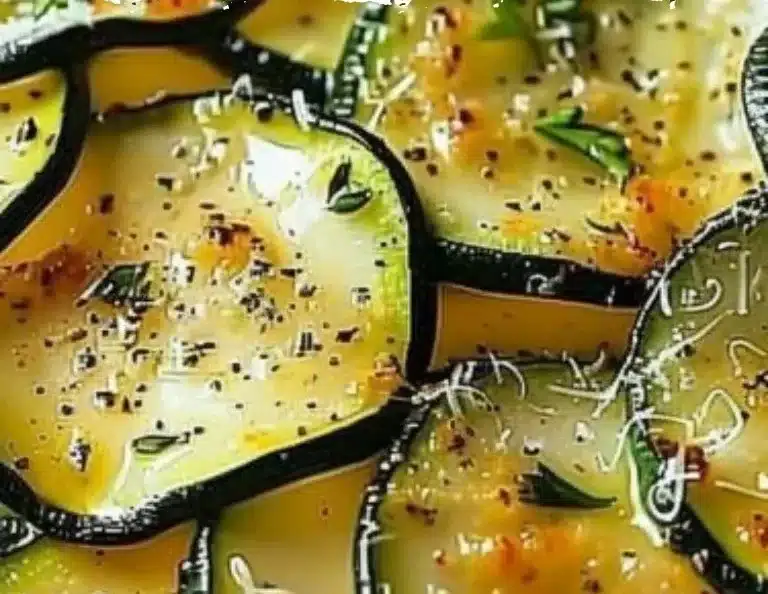 Carpaccio de Courgettes frais et coloré servi dans une assiette