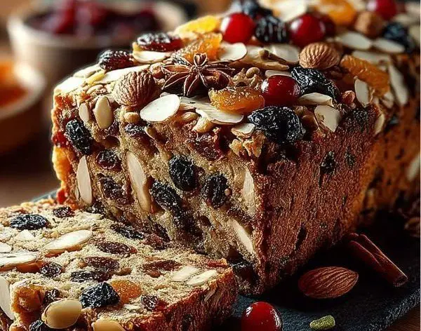 Pain de Noël aux Fruits et Épices