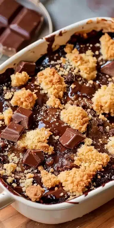 Crumble Pomme Banane savoureux avec des pommes et des bananes dorées au four