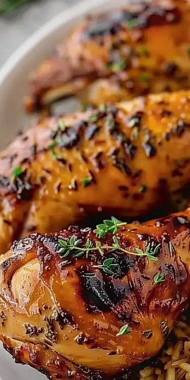 Cuisse de dinde rôtie dorée et appétissante